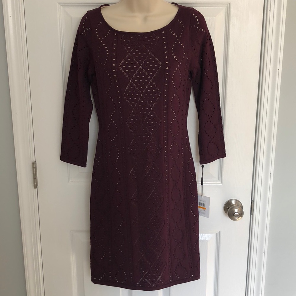 Calvin Klein | NWT Burgundy Knit Dress 📦